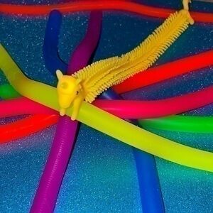Set of 8 Stretchy String Fidget Toys Noodles anti stress  for children, adults